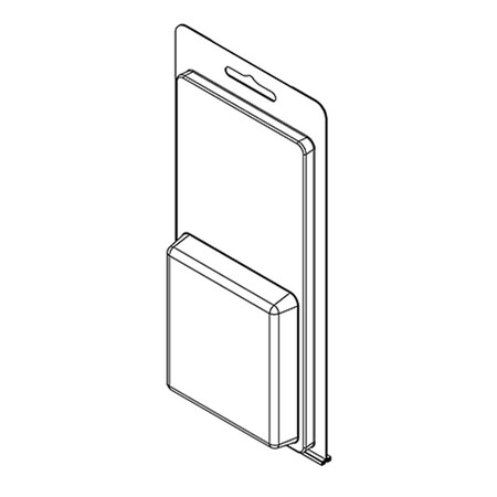 Visipak Thermoform-CLAMSHELL-#209-7.437-3.625-2.938-2.625-0.500-0.015-CLEAR,  209TF